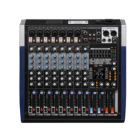 Console de mixage audio multifonctionnelle en métal 16 canaux KM avec USB, MP3, Bluetooth et 99 effets DSP pour scène et performance