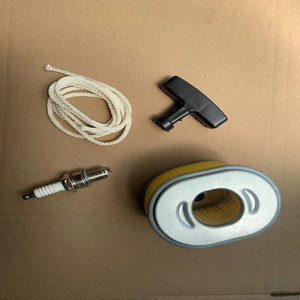 Ensemble de quatre pièces comprenant un filtre à air, une bougie d'allumage, un cordon de démarrage et une poignée pour moteurs GX160 GX140 GX200 - Product Image 2