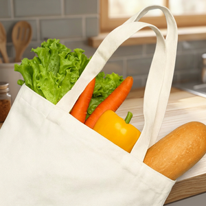 <b>Canvas</b> Tote <b>Bag</b> Premium Rope <b>Drawstring</b> Sustainable Wedding Shopping <b>Bag</b> OEM ODM Private Label Custom Print Bulk Export Supplier - Product Image 1