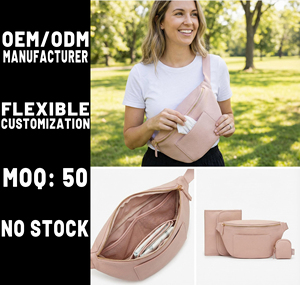 Bolsa de Pañales de Moda para Mujer, Color Rosa, Compacta, con Cambiador Portátil, Fabricada por el Fabricante OEM - Product Image 1