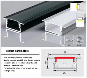 Profilé en aluminium encastré pour lumière LED Extrusion <span class=keywords><strong>de</strong></span> plaques <span class=keywords><strong>de</strong></span> plâtre Plafond en aluminium Cloisons sèches <span class=keywords><strong>Rail</strong></span> d'angle en aluminium Profilé à LED léger en aluminium - Product Image 1