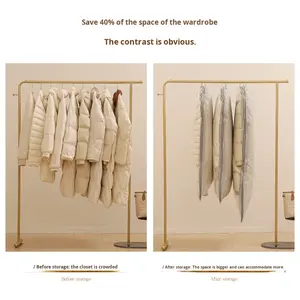 Nuova Custodia Minimalista Moderna per <span class=keywords><strong>Piumino</strong></span>, Copertura Antipolvere Comprimibile per Armadio, Sacca Impermeabile in PEVA per Abiti da <span class=keywords><strong>Donna</strong></span> e Uomo - Product Image 4