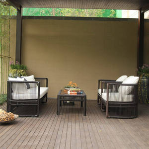 Modern Outdoor UV Resistant PE <b>Rattan</b> Chair <b>Sofa</b> Set Waterproof for Balcony Courtyard Garden Patio Dining Leisure - Product Image 5