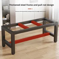 Supports de table en fer forgé usinés CNC, cadres métalliques soudés et peints en gros pour tables de salle à manger/bureau/café – Chine