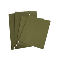 Porte-documents suspendus en papier vert avec clip rapide, style américain, format lettre et légal, organisateur de fichiers portable pour l'école, 25 pièces/paquet