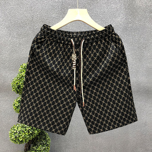 Shorts uniques à taille élastique, classiques, vintage, longueur genou, amincissants, imprimés pour hommes - Product Image 4