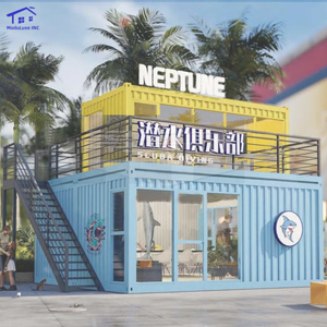 Tienda Prefabricada Moderna de 2 Pisos, Cafetería Móvil al Aire Libre, Contenedor de Envío, Quiosco, Tienda Minorista Emergente - Product Image 1