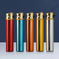 Briquet à roue électrique mince électroplaqué en gros, gravure laser personnalisée, flamme douce rechargeable, cadeau portable, livraison légale DG aux États-Unis