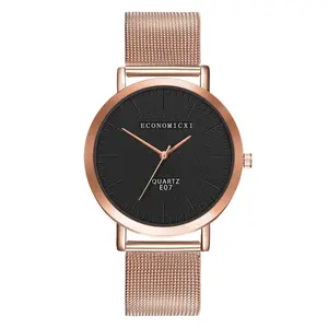 Modern Fashion Quartz Watch Mesh Stainless Steel Bracelet Premium Quality Casual Wrist Watch for Women