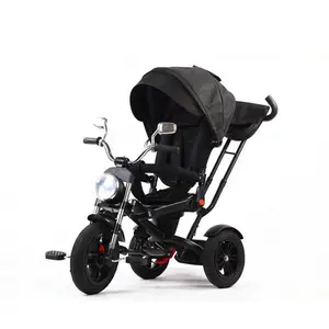 אופנוע תלת אופן 4in1 הטוב ביותר trike עם מוסיקה ואור ילדי trike יכול להניח למטה וסיבוב מושב עם בלם אוויר גלגל