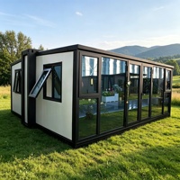 Casa Móvil Personalizada de 700 mm, 10 pies, 20 pies, Casa Contenedor Plegable Fácil de Transportar, Hotel y Oficina