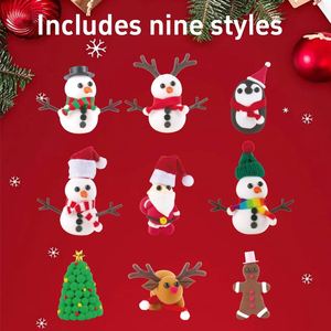 ชุดอุปกรณ์ดินโพลิเมอร์ DIY สำหรับทำกล่องของขวัญคริสต์มาส 9 ชิ้น สำหรับเด็ก - Product Image 4