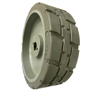 Neumático sólido resistente a cortes 12x4 para plataformas elevadoras de tijera AWP Genie/JLG - Product Image 1