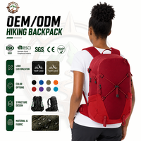 Sac à dos d'escalade OEM ODM 23L personnalisé avec cadre interne résistant à l'abrasion pour la randonnée en plein air pour adultes et femmes