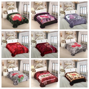 Couverture <span class=keywords><strong>de</strong></span> canapé thermique douce personnalisée, motif floral en relief, style polyester Raschel - Product Image 5
