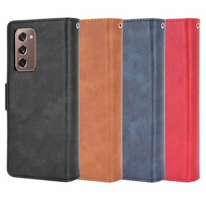 Retro hebilla <span class=keywords><strong>Flip</strong></span> cartera Funda de cuero para <span class=keywords><strong>Samsung</strong></span> Galaxy Z Fold2 5G - Product Image 6