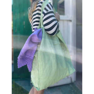 Sac fourre-tout pour femme en toile de chanvre teinte à l'italienne - Product Image 4