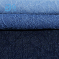 En stock, tissu denim jacquard effet craquelé, prix d'usine, pour vestes tendance streetwear