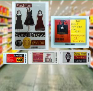 Etiqueta Electrónica de Precio para Estante de 7.5 Pulgadas, Etiqueta ESL para Supermercado, 4 Colores, Inalámbrica, Wifi, Digital, Pantalla de Precio en Tinta Electrónica para Supermercado - Product Image 1