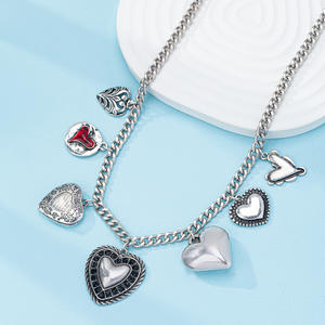 สร้อยคอจี้เซรามิกรูปปลาดาวสีส้ม ลายผลไม้ ดอกไม้ พร้อมจี้รูปไม้กางเขน สำหรับผู้หญิง สไตล์โบฮีเมียน เครื่องประดับธีมทะเล ชายหาด วันหยุดพักผ่อน - Product Image 5