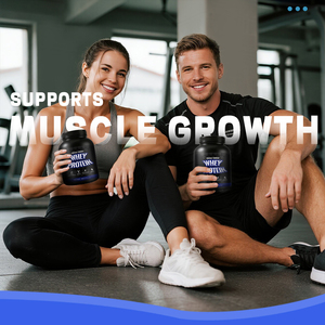 Poudre de protéines de lactosérum pour la musculation, haute teneur en nutriments, pour hommes et femmes, OEM/ODM, sport et remise en forme pour adultes - Product Image 2