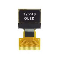وحدة عرض PMOLED من هواكسين مقاس 0.42 بوصة، شاشة OLED أحادية اللون 72×40، واجهة 16-سن للأجهزة القابلة للارتداء والأجهزة المدمجة