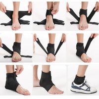 Attelle de cheville réglable anti-entorse, bandage de compression pour le soutien de la cheville, idéale pour le fitness