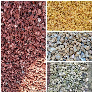 Cat seni luar ruangan bahan permukaan dinding tidak dapat dicuci batu mikro Resin cat batu asli untuk dinding eksterior batu kerikil asli - Product Image 5