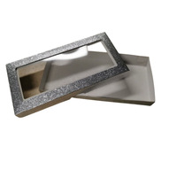 Boîte d'emballage de bijoux personnalisée avec des matériaux recyclés, laminage mat, doublure en éponge - Boîte vide en gros avec impression de logo