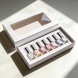 Luxury Rigid Paper Gift <b>Box</b> Nail Polish Oil Packaging <b>Box</b> Set for Gel Nail Care <b>Empty</b> Bottle for Cosmetic Bottles - Product Image 3