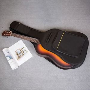 Sac à dos pour guitare de 41 pouces, sacs imperméables, en nylon Oxford résistant aux déchirures, double sangle rembourrée, étui noir pour guitare, sacs à dos pour guitares - Product Image 5