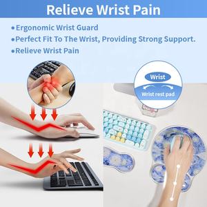 Ensemble de tapis de souris antidérapants personnalisés en usine, repose-poignet <span class=keywords><strong>transparent</strong></span>, tapis de souris pour <span class=keywords><strong>bureau</strong></span> de jeu, <span class=keywords><strong>bureau</strong></span>, tapis plats en caoutchouc personnalisés en stock - Product Image 2