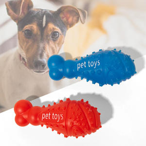 Pet köpek oyuncak top kemik diş temizleme oyuncak köpek topu gıcırtılı köpek oyuncak topu çiğnemek - Product Image 2