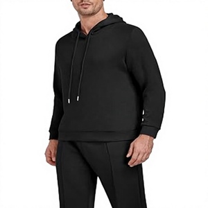Conjunto Deportivo de Felpa Francesa Vintage OEM con Logotipo Personalizado Bordado, Hombros Caídos, Traje Deportivo Pesado para Hombre - Product Image 1