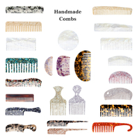 Peigne à cheveux en acétate de cellulose OEM personnalisé, à dents larges et fines, motif écaille de tortue, vente en gros, peigne professionnel pour salon de coiffure