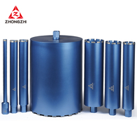 Broca de Diamante para Perforación en Húmedo ZHONGZHI Laser Weld Arix, 450 mm de Longitud, para Perforación Reforzada