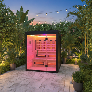 Sauna infrarouge portable pour <span class=keywords><strong>3</strong></span> personnes à faible force électromotive, idéal pour la maison - Product Image 2