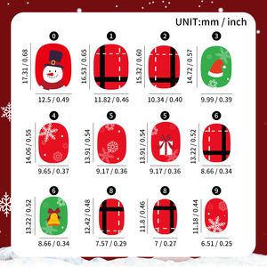 144 pièces coloré noël enfants <span class=keywords><strong>faux</strong></span> <span class=keywords><strong>ongles</strong></span> court presse sur les <span class=keywords><strong>ongles</strong></span> 6-14 ans enfants carré mignon bonhomme <span class=keywords><strong>de</strong></span> neige père noël noël <span class=keywords><strong>faux</strong></span> <span class=keywords><strong>ongles</strong></span> - Product Image 6