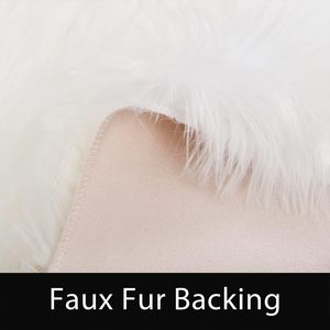 Custom <b>Round</b> Fluffy Faux Fur Rug Washable Shaggy Area Rugs Modern Design Super Shaggy <b>Carpet</b> Mats for Living Room - Product Image 4