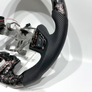 Usine de voiture en fibre de carbone forgée rose Vente à chaud de volant en cuir de fibre de carbone pour Renault <span class=keywords><strong>Megane</strong></span> RS <span class=keywords><strong>Megane</strong></span> <span class=keywords><strong>3</strong></span> <span class=keywords><strong>Megane</strong></span> 4 Matt - Product Image 2
