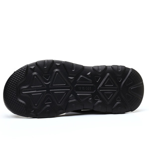 Sandalias de Senderismo para Hombre, Color Caqui, Punta Cerrada, Correa de Velcro Ajustable, Suela de Goma Antideslizante, Malla Transpirable, Casuales de Verano - Product Image 4