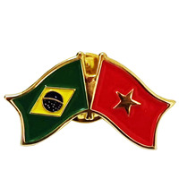 Broches en métal personnalisées en gros - Épingles de revers/broches sportives écologiques avec impression sérigraphiée, badges métalliques professionnels