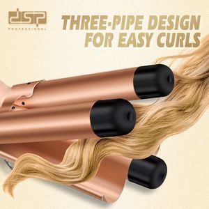 Rizador de pelo profesional Dsp de 3 barriles de 1.25 pulgadas con calor ajustable para todo tipo de cabello - Product Image 2