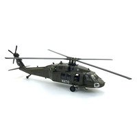 Modèle d'hélicoptère UH-60 Black Hawk de l'armée américaine à l'échelle 1/72, modèle d'avion en alliage, collection d'avions, pendentif