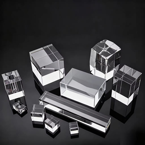 Hbl K9 trong suốt trống pha lê khối <span class=keywords><strong>Cube</strong></span> 3D laser khắc paperweight pha lê <span class=keywords><strong>Cube</strong></span> cho quà tặng pha lê thủ công mỹ nghệ - Product Image 3