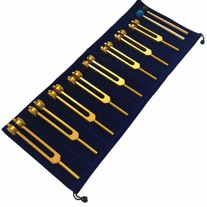 Lot de 8 diapasons chakra 8-en-1 lestés pour thérapie par vibration et résonance, pour l'équilibrage énergétique et la méditation - Product Image 3