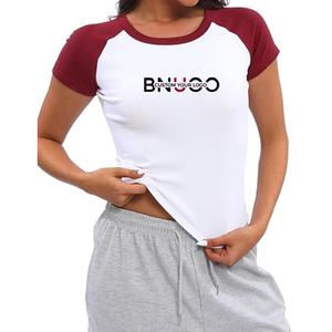<span class=keywords><strong>Camisetas</strong></span> Básicas de Verano para <span class=keywords><strong>Mujer</strong></span>, <span class=keywords><strong>Manga</strong></span> Raglán, Cuello Redondo, Bloques de Color, Estilo Y2K, Lindas para Salir, Estilo Urbano - Product Image 1