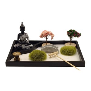 Sable Style Japonais Avec Pavillon Sakura Arbre pour Bureau Mdf Méditation Mini Bureau <span class=keywords><strong>Zen</strong></span> <span class=keywords><strong>Jardin</strong></span> Kit Ensemble Ornement Décoration - Product Image 6