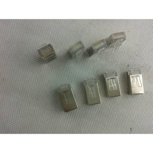 8P Network Crystal Connector Zinc Alloy <b>Plug</b> In Brand New For Ethernet Cable Connection - Product Image 2