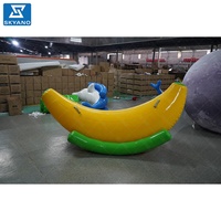 Bateau banane gonflable flottant, balançoire aquatique, jeu interactif pour parc aquatique